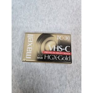 Maxell HGX-Gold VHS-C Premium High Grade Video Tapes (TC-30)